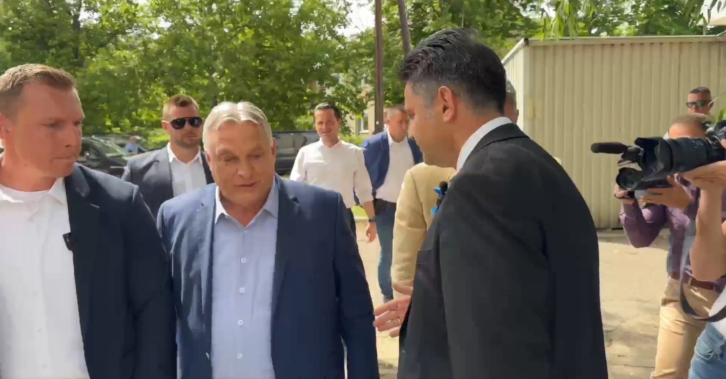 Orbán Viktor és Márki-Zay Péter találkozása