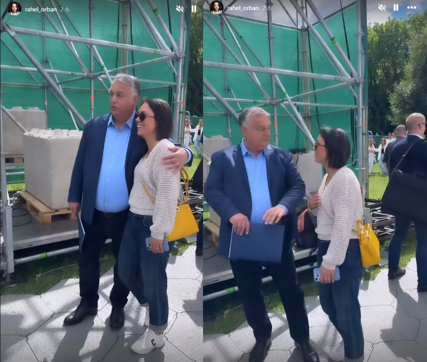 Orbán Ráhel egy amennyire exkluzív, annyira drága luxustáskával ment ki a Békemenetre