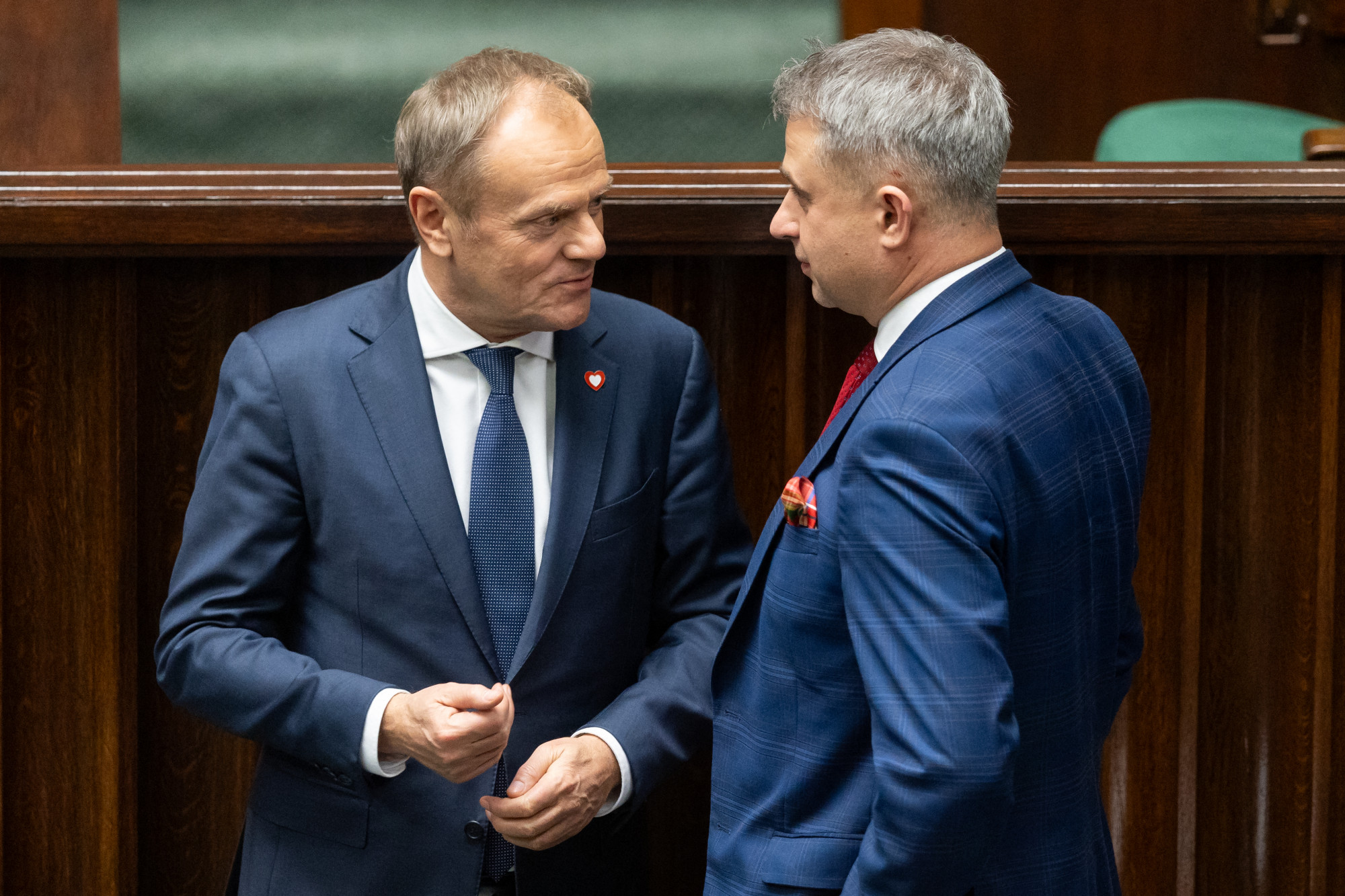 Donald Tusk és Krzysztof Gawkowski digitalizációs miniszter