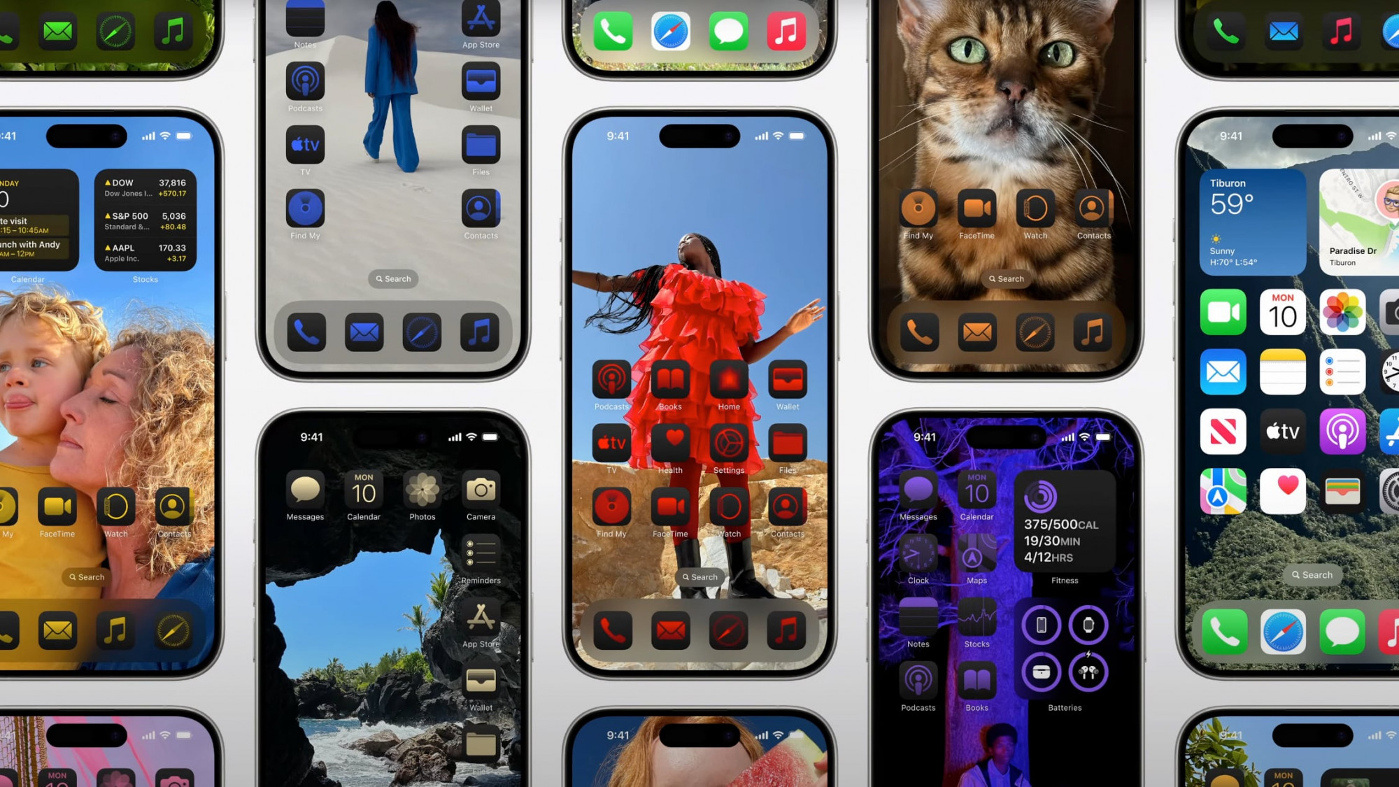 Bárhova áthelyezhető és átszínezhető ikonok az iPhone főképernyőjén