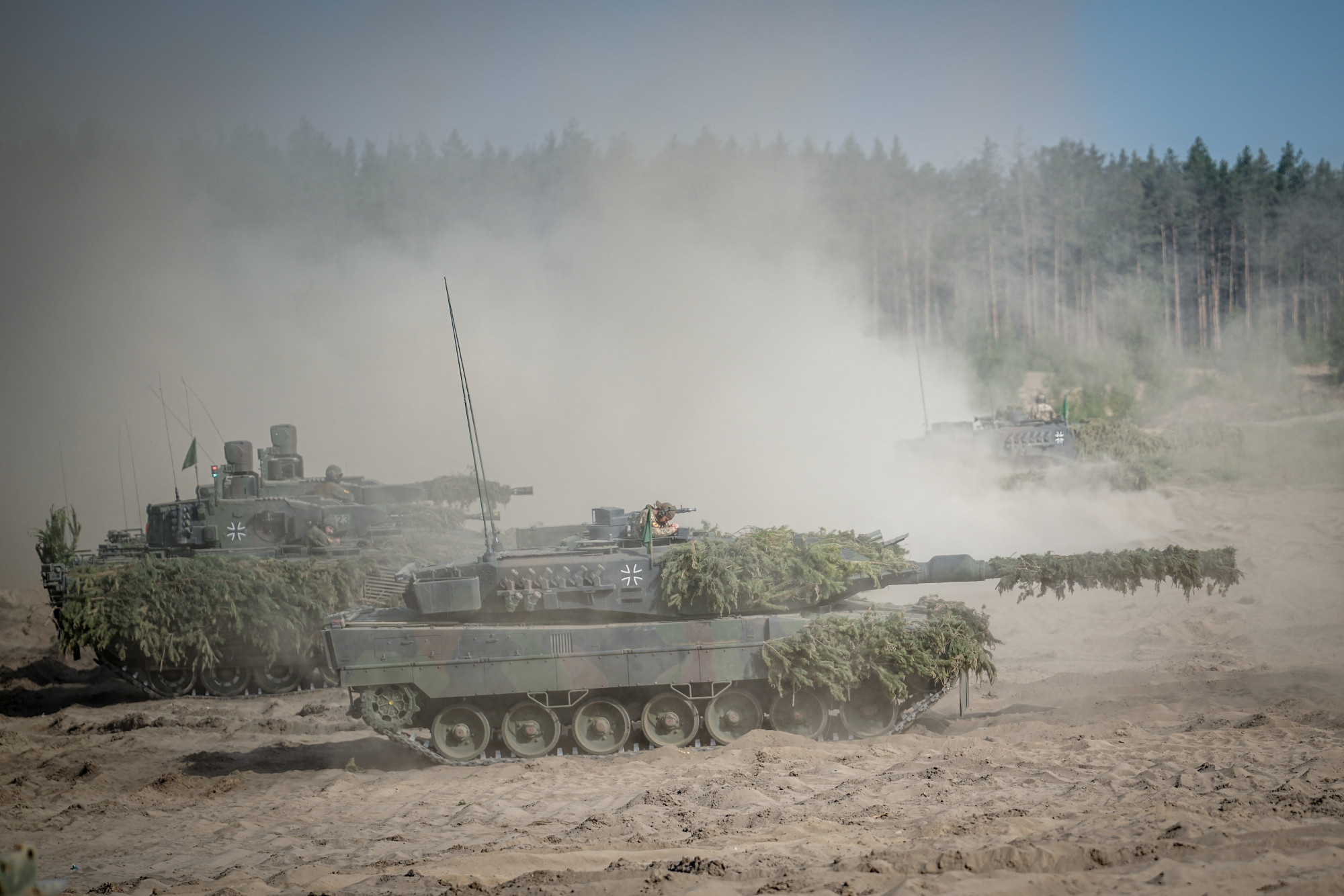 NATO hadgyakorlat Litvániában, amely során a NATO keleti határának megvédésére készülnek fel