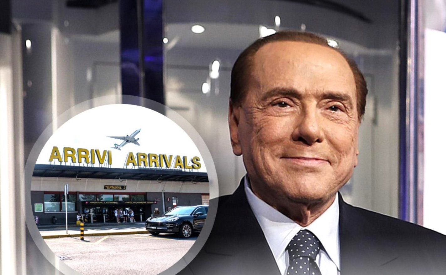 Berlusconira nevezik át a milánói repteret