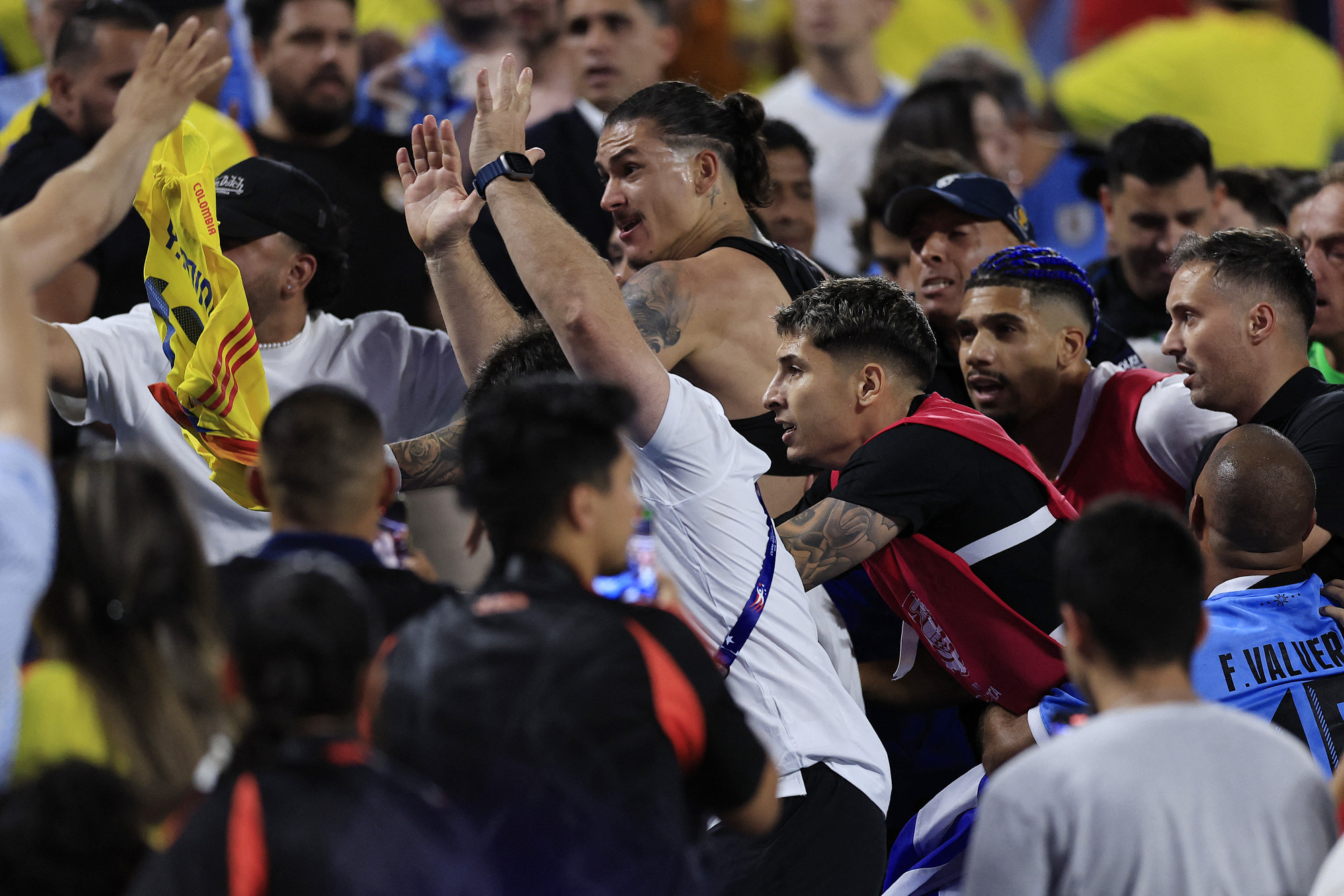 Darwin Núñez is belekeveredett egy nézőtéri rendbontásba a Copa Americán