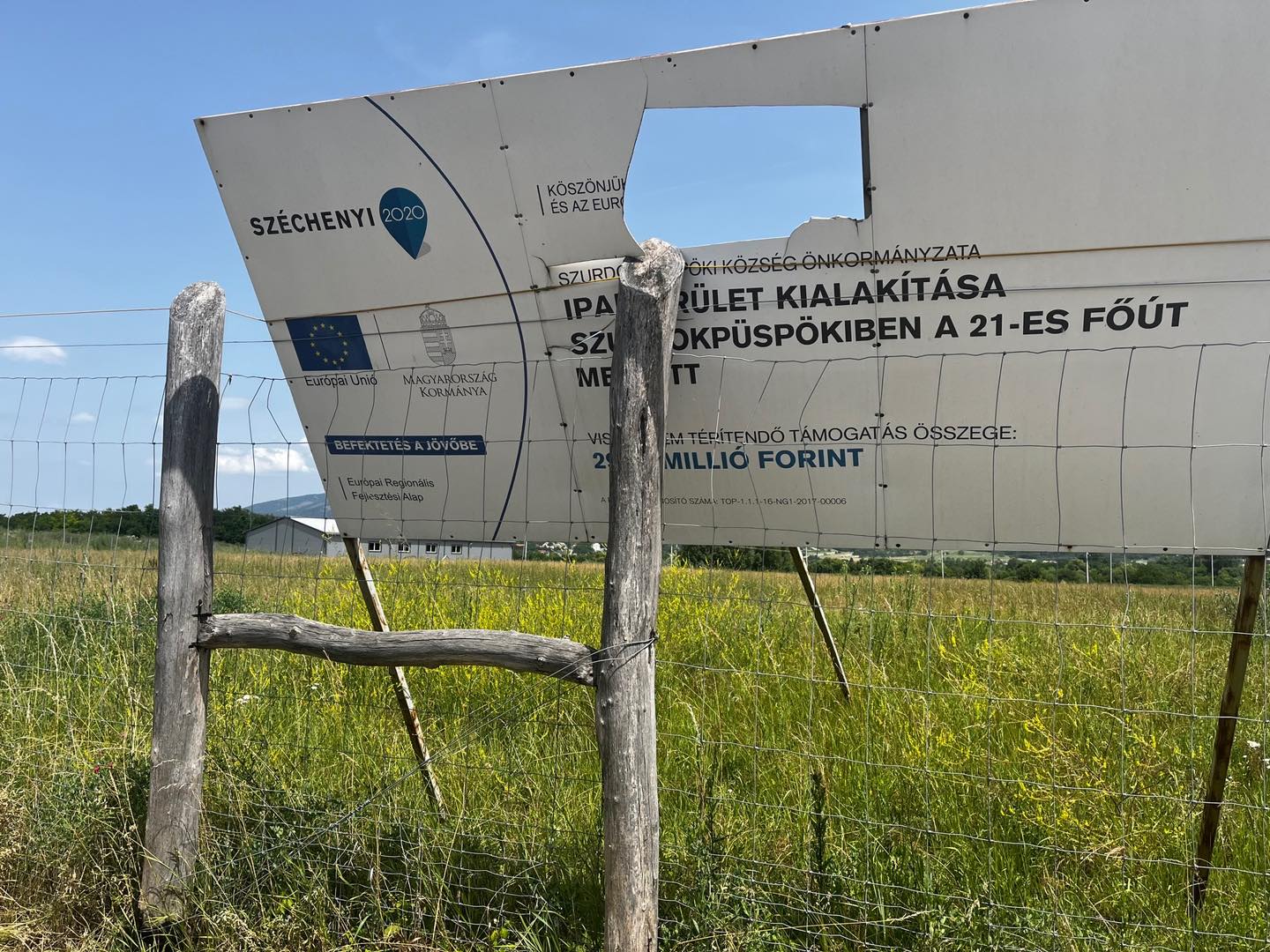 Hadházy legújabb találata: 290 milliós uniós támogatásból el nem készült ipari park Szurdokpüspökiben