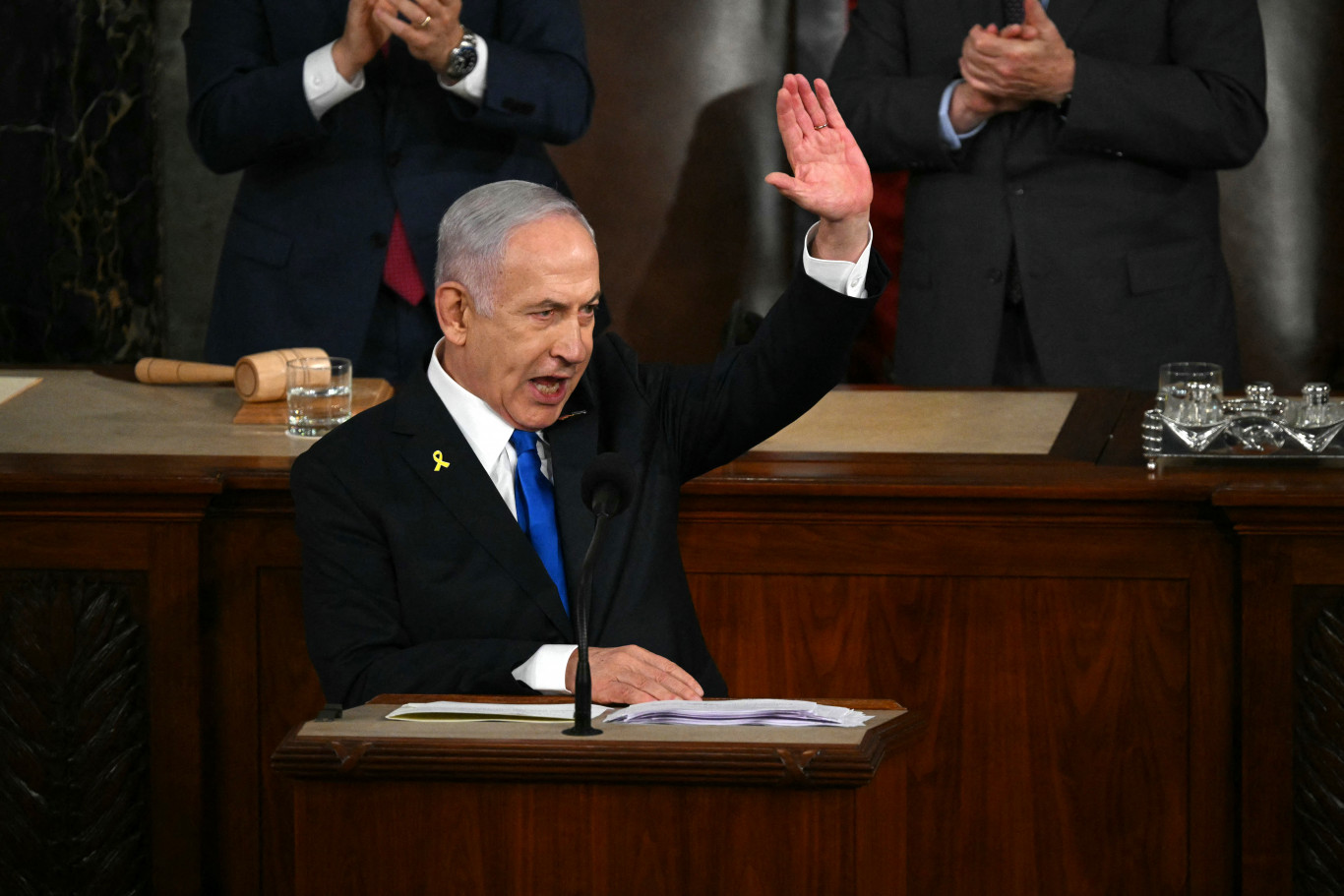 Netanjahu az amerikai Kongresszusban elmondta, hogy a teljes győzelemig harcolnak Gázában