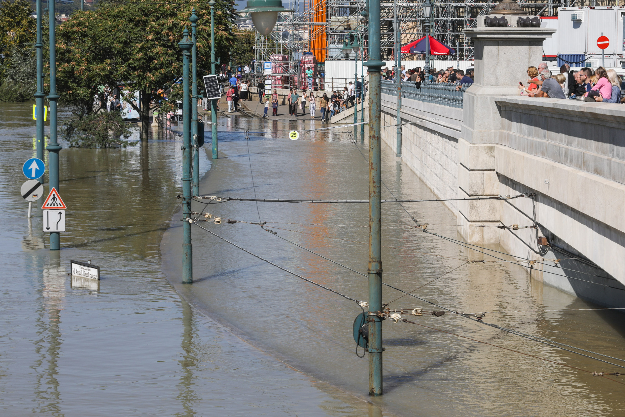 Duna tetőzés árvíz Budapest