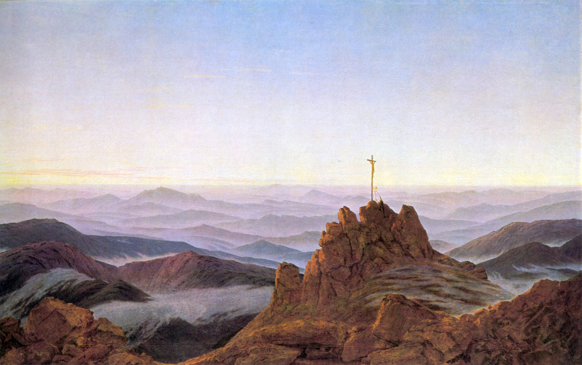 Caspar David Friedrich: Reggel az Óriás-hegységben