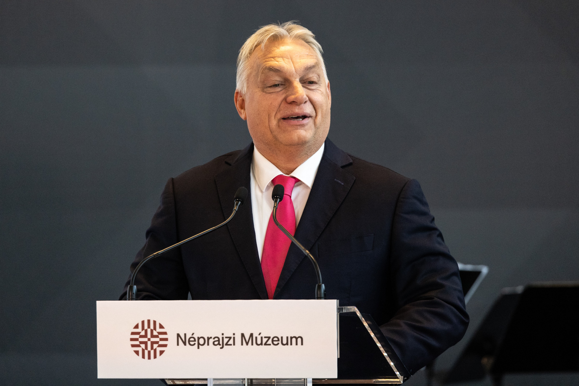 Orbán Viktor a Néprajzi Múzeum megnyitóján.