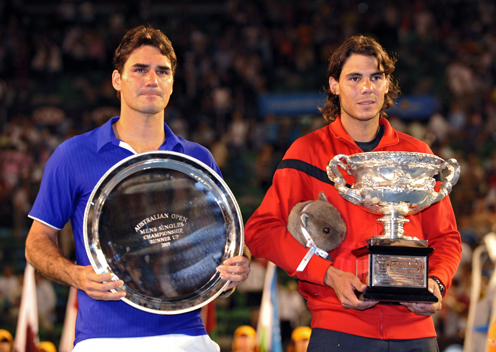 Roger Federer és Rafael Nadal a 2009-es melbourne-i döntő után