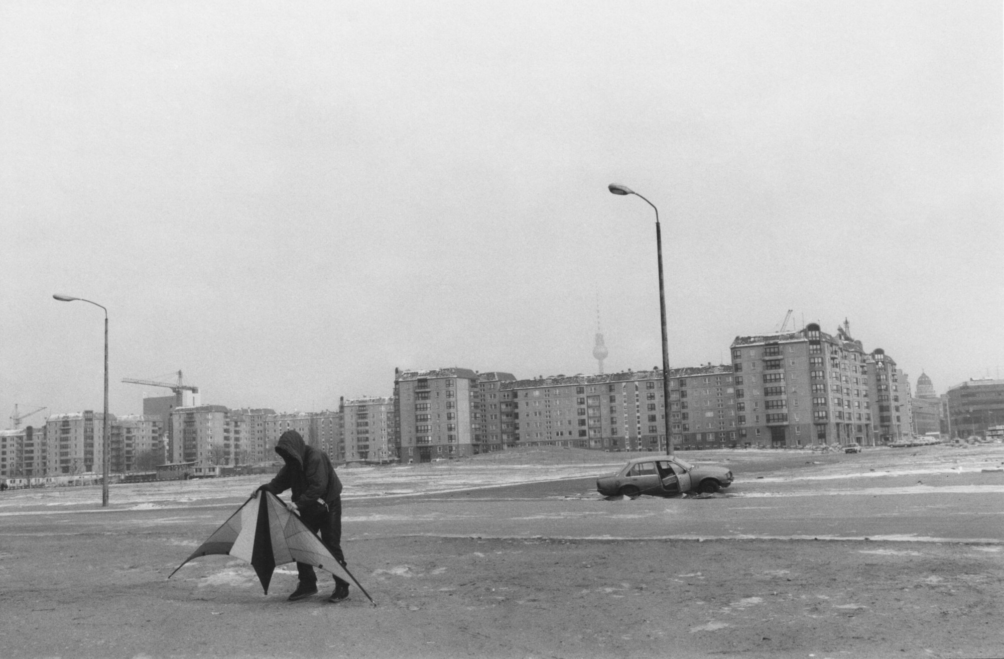 Mauerbrache am Potsdamer Platz, Berlin, 1990