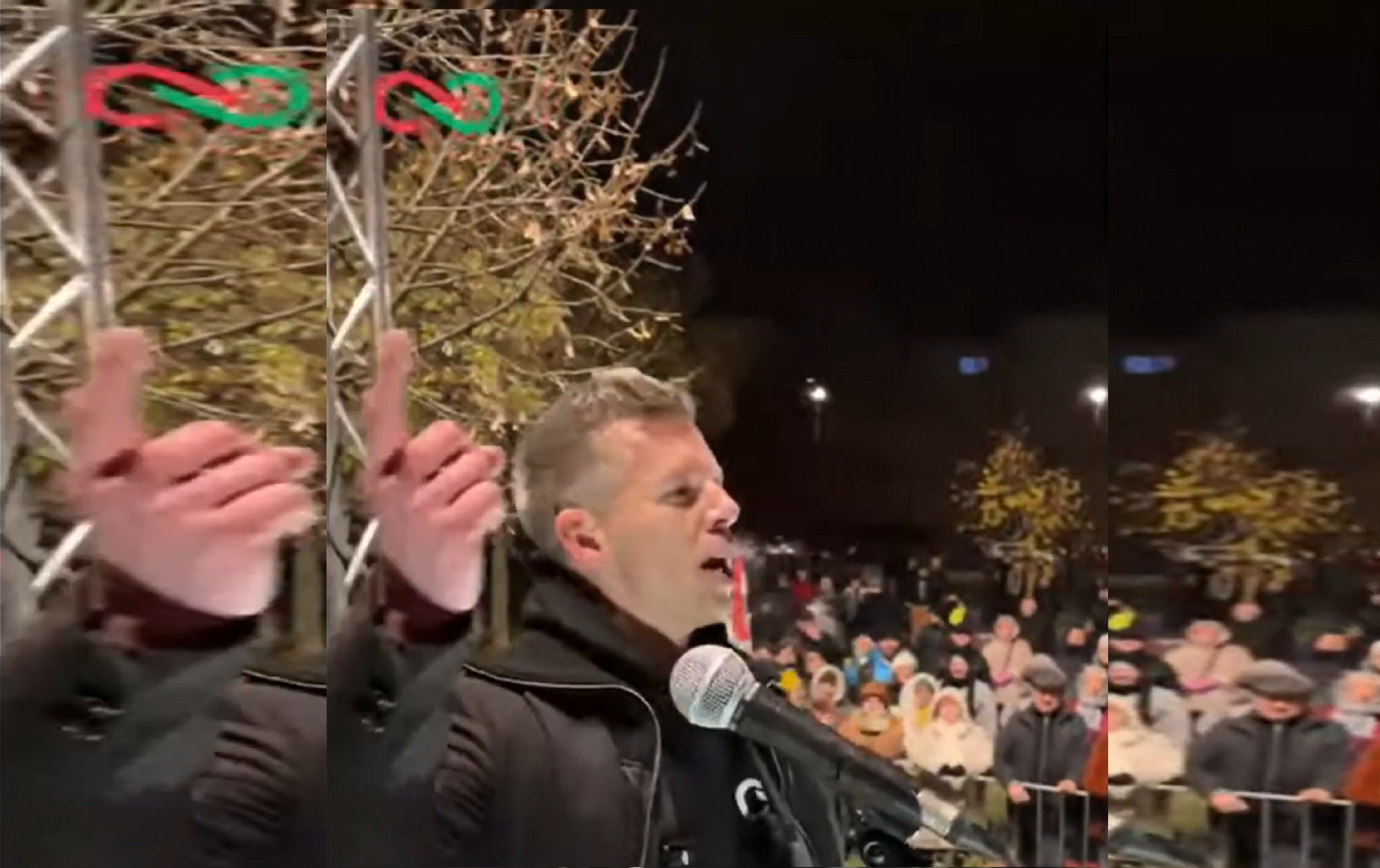 Magyar Péter Aurórát énekelt Székesfehérváron