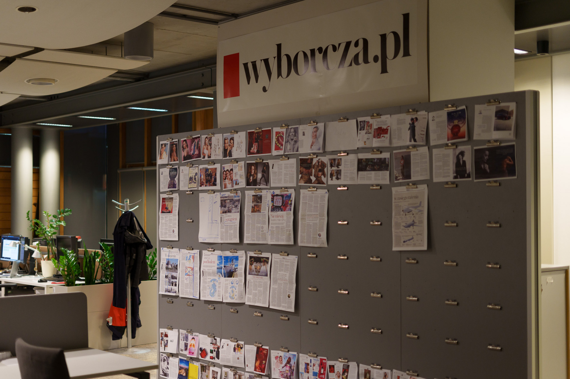 A Gazeta Wyborcza szerkesztősége Varsóban.