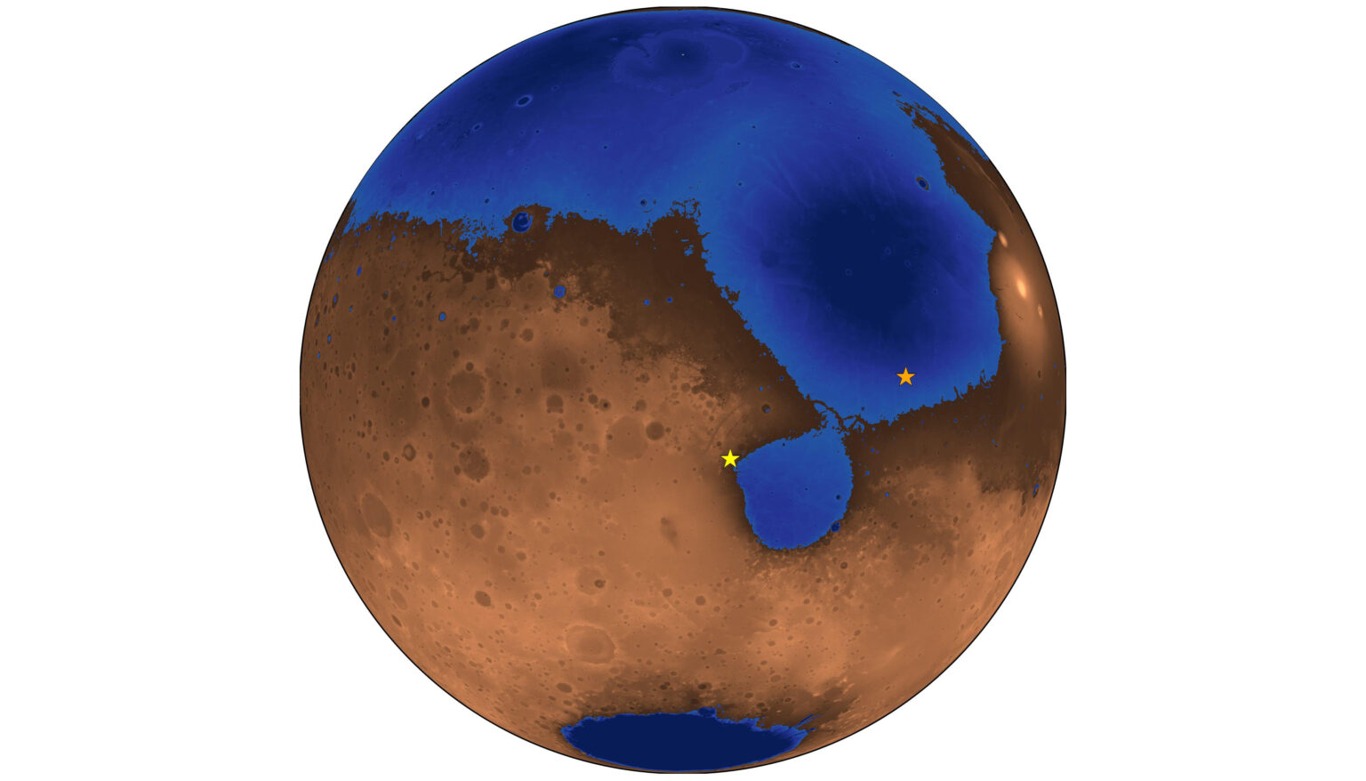 A bolygó felét beterítő óceán, homokos partokkal – így nézhetett ki a Mars 3 milliárd évvel ezelőtt