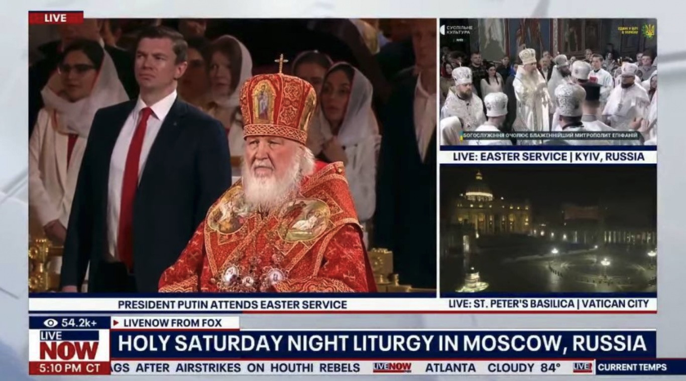 Oroszország hibásan jelölve Kijev mellett a Fox News adásában