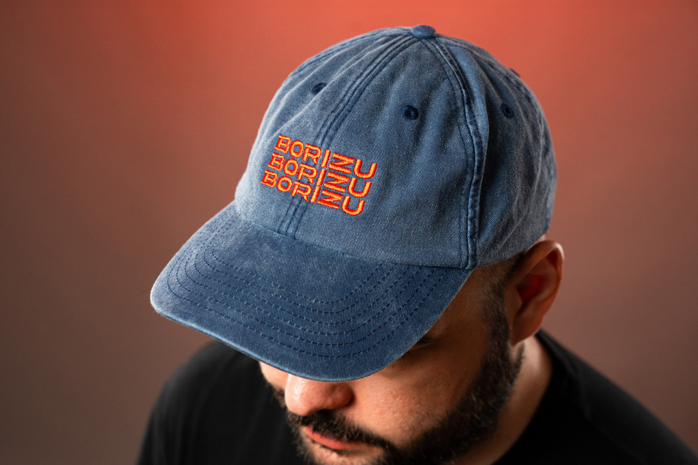 Borízű hang baseball sapka - sötétkék