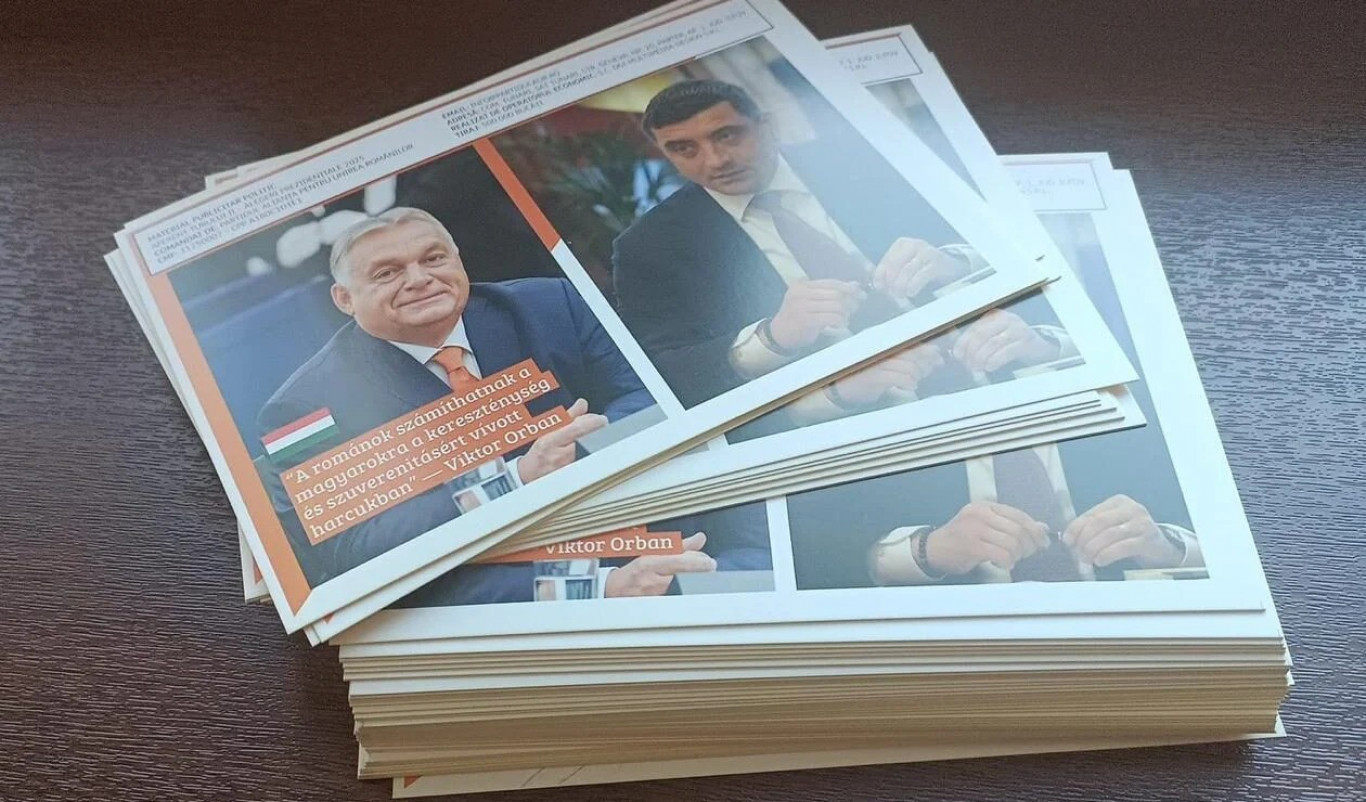 Már szórólapot is terjeszt Erdélyben Simion Orbán arcképével