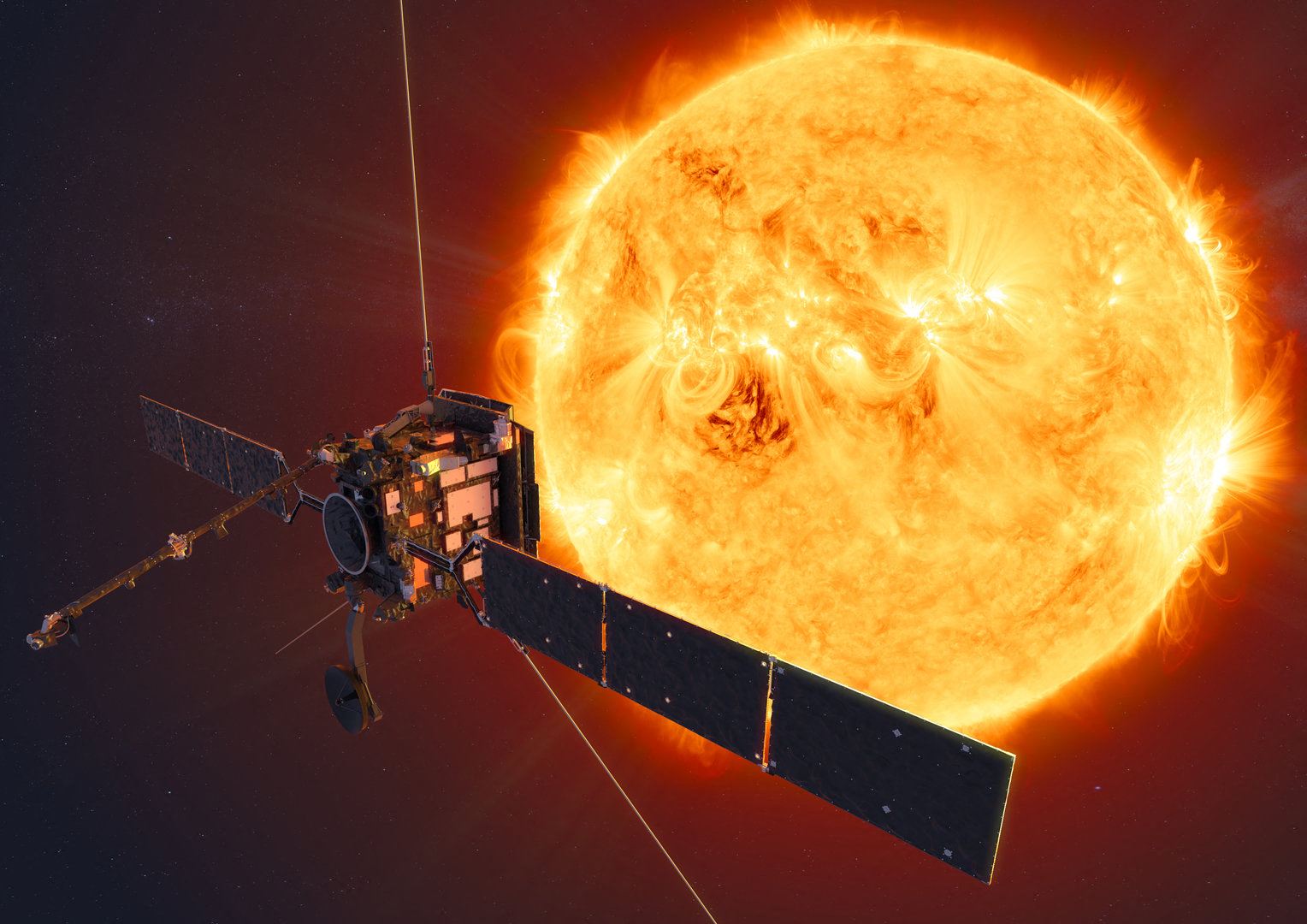Lenyűgöző képeket készített a Solar Orbiter a Nap eddig sosem látott déli pólusáról