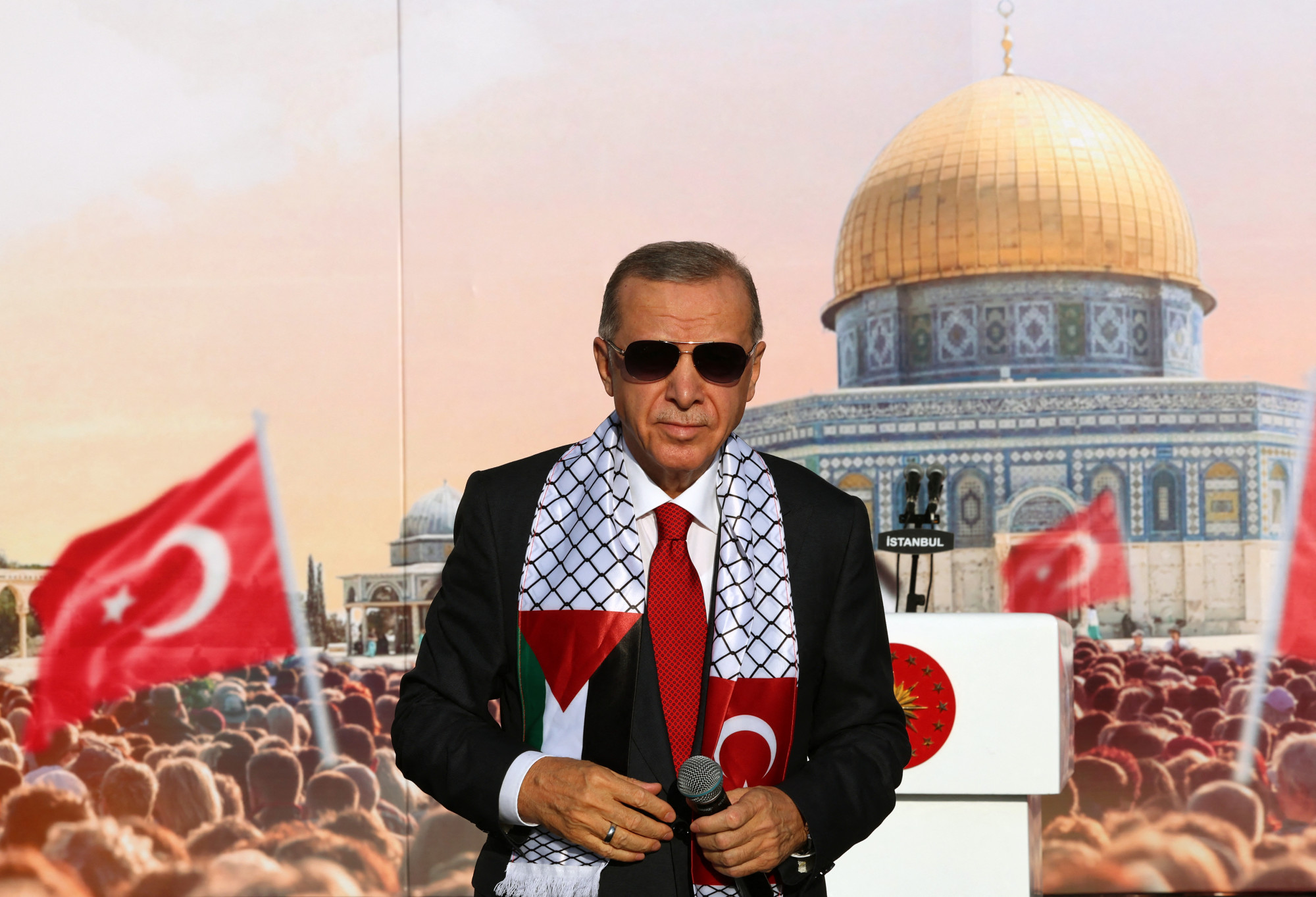 Erdogan a nácik koncentrációs táboraihoz hasonlította a Gázai övezetet