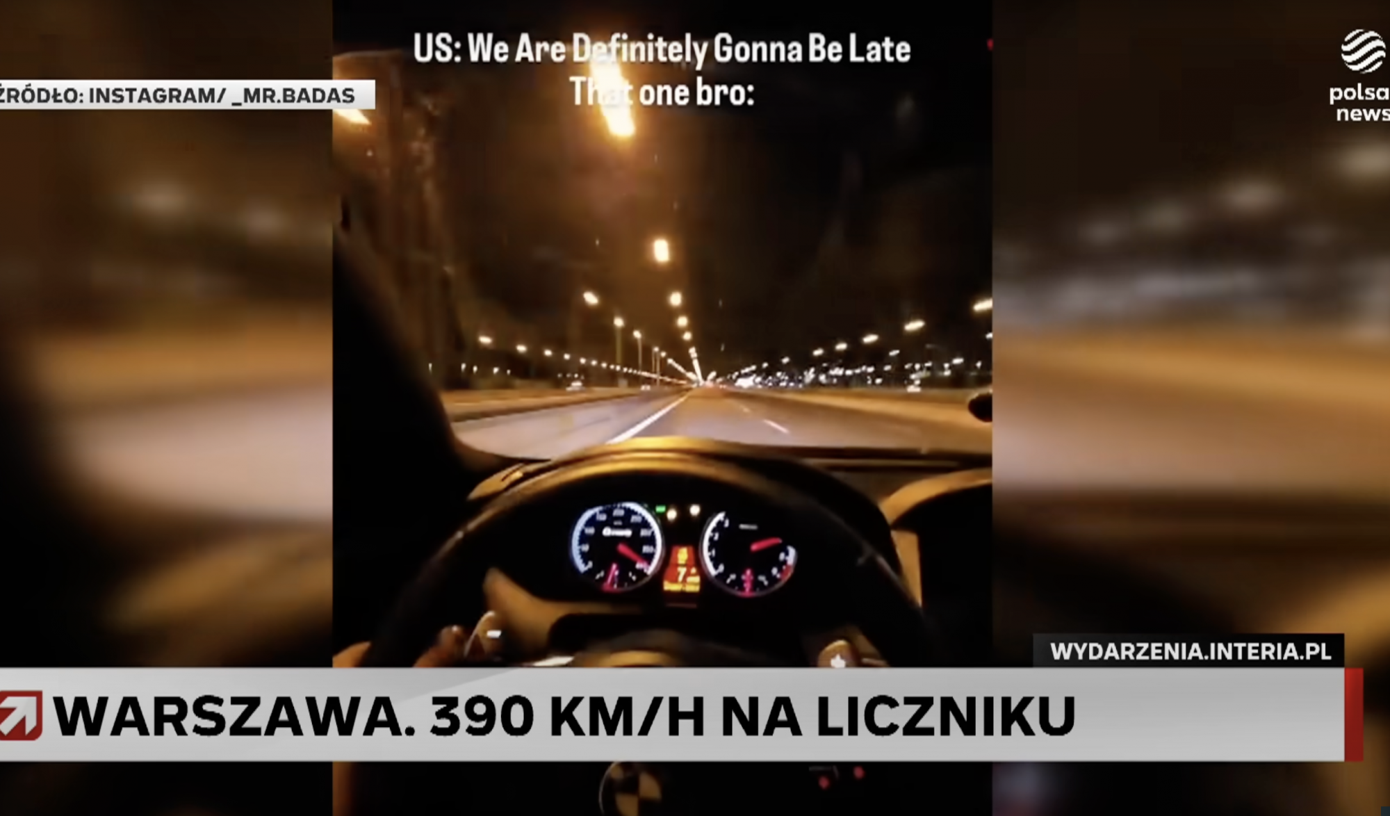 390 kilométer per órával ment a tuningolt BMW-vel a varsói gyorsforgalmin, a rendőrség egy e-mail alapján kapcsolta le