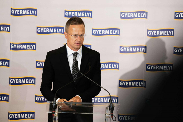 Szijjártó Péter a Gyermelyi Zrt. új beruházásának átadásán 2025. Július 14-én