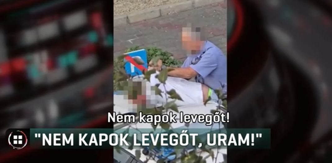 „Nem kapok levegőt”, mondta a férfi, akit közelről fújt le gázspray-vel egy rendőr Angyalföldön