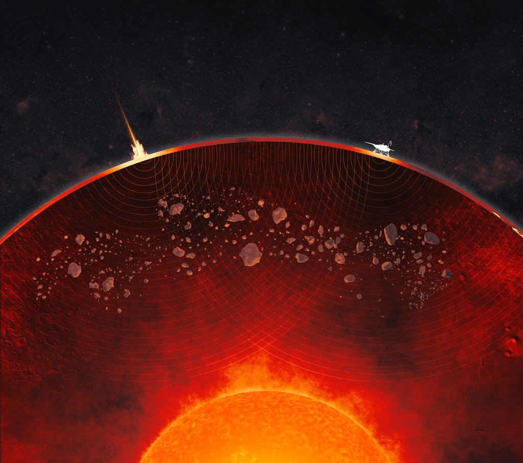 Kilométeres darabkák rejtőznek a marsi köpenyben, amik ősi becsapódások emlékeit hordozzák