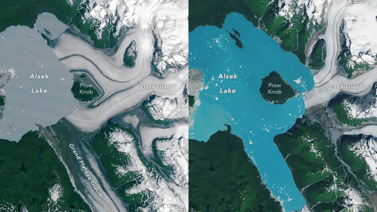 Alaszkában új sziget jött létre  a gleccserolvadás következtében