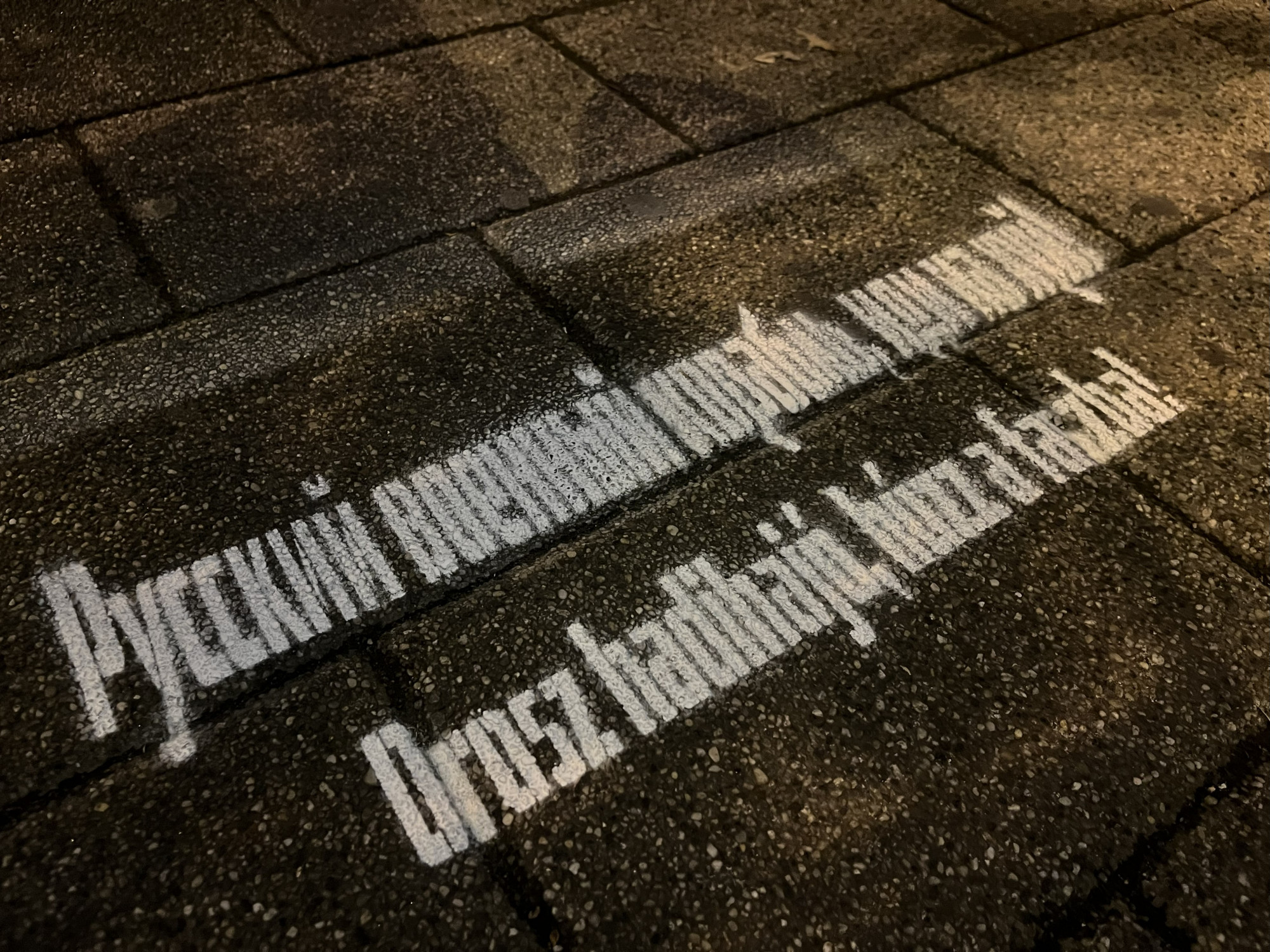 Éjjel előállítottak három kutyapártos aktivistát, amiért békepárti üzeneteket fújtak fel a Békemenet útvonalán
