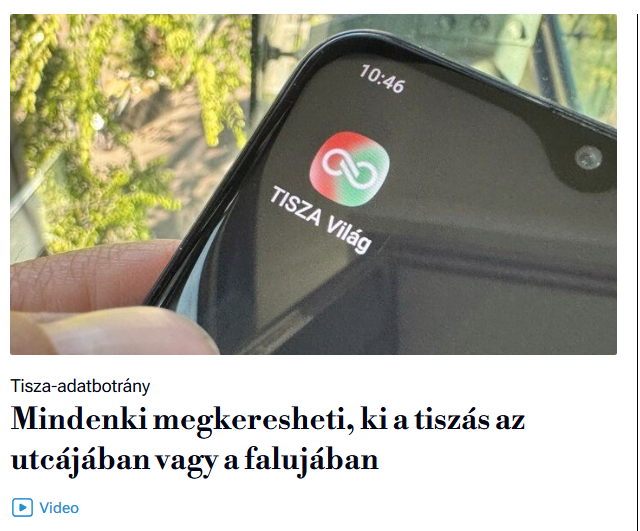 Nyíltan hergel a Magyar Nemzet a tiszások ellen, akiknek ellopták az adataikat