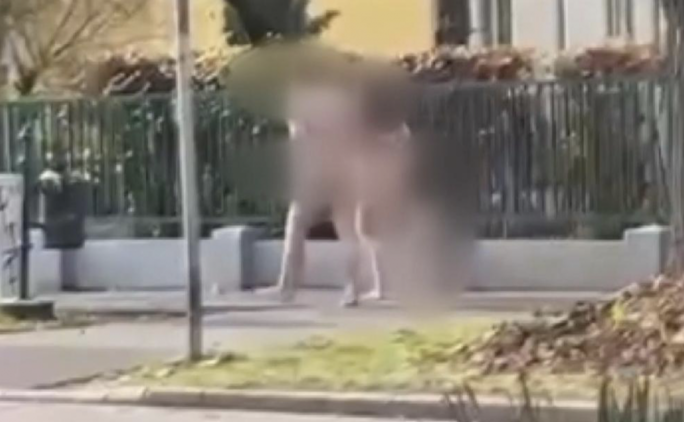 Anyaszült meztelenül sétált egy család Debrecenben