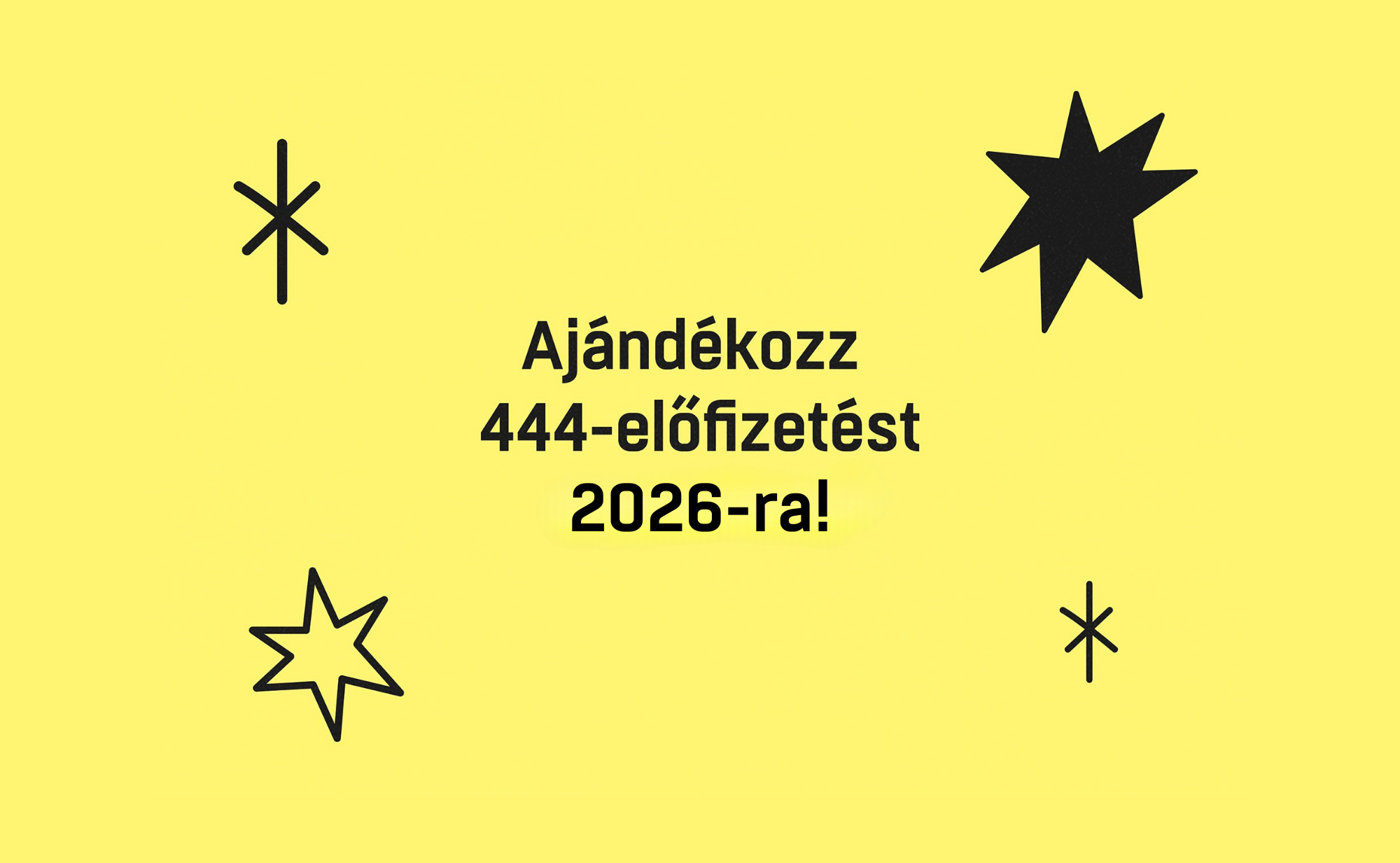 444-előfizetés 2026-ra: Közösség csomag – 12 hónap 10 áráért