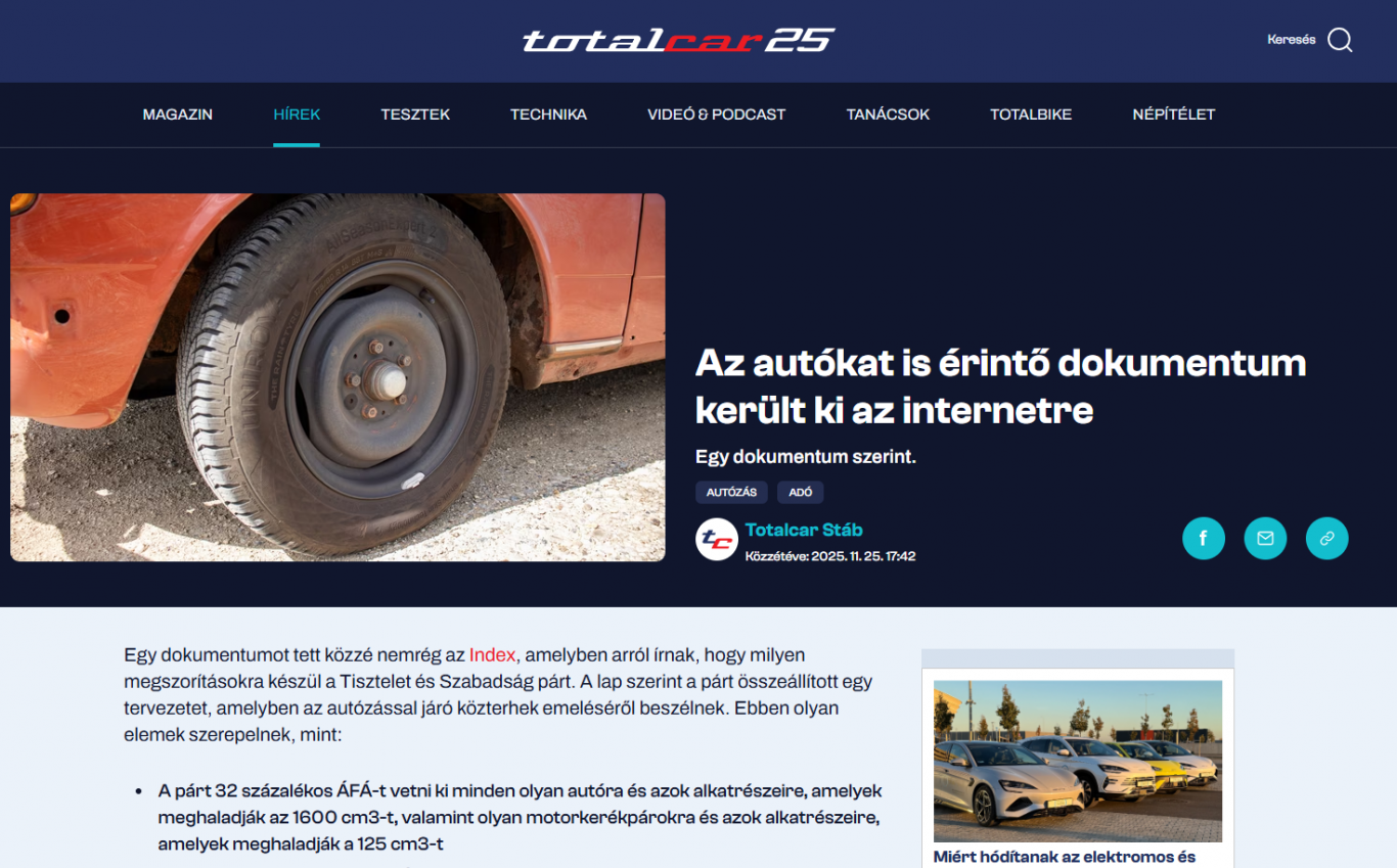 Az Indamédia vezetője szerint nem „a gusztustalan propaganda” érte el a Totalcart, csak az Index aznapi vezető anyagát kellett szemlézniük