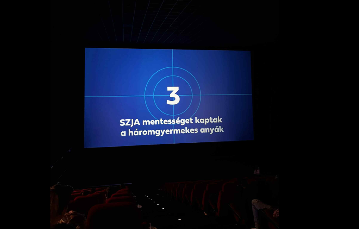 A Cinema City szerint nem volt problémás, hogy kormányzati hirdetést vetítettek a mesefilm előtt