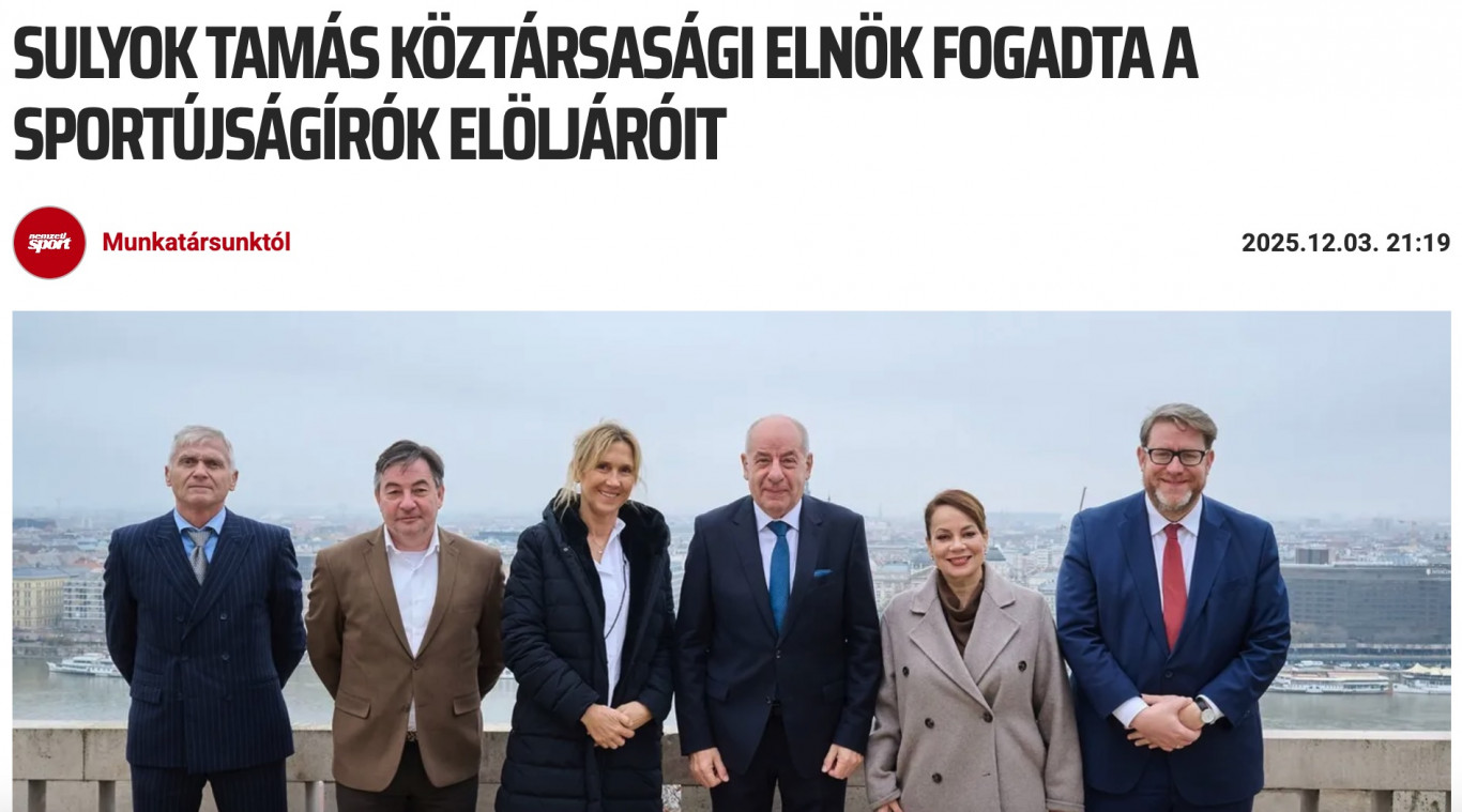 Sportújságíró, elöljárónak tisztelegj!