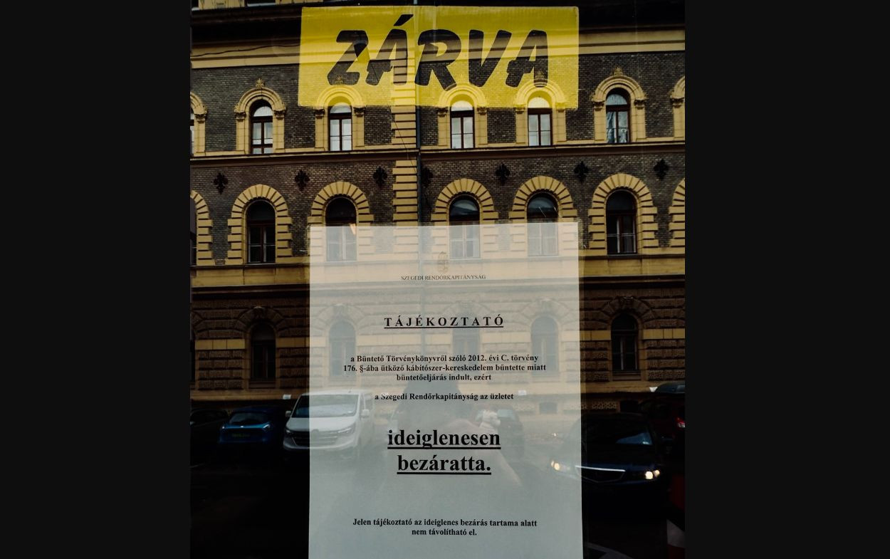 Drogkereskedelem miatt záratott be a rendőrség egy szórakozóhelyet Szeged belvárosában