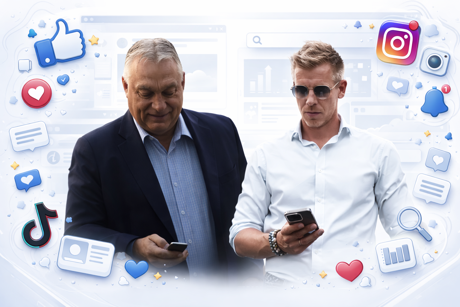 Magyar Péter februárban jóval kevesebb poszttal kétszer annyi interakciót ért el, mint Orbán Viktor