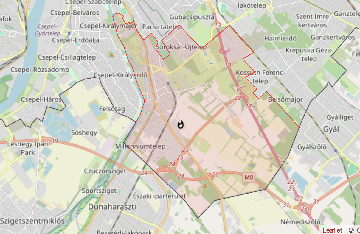 Nagy területen ég a szemét a soroksári hulladékfeldolgozó üzemben