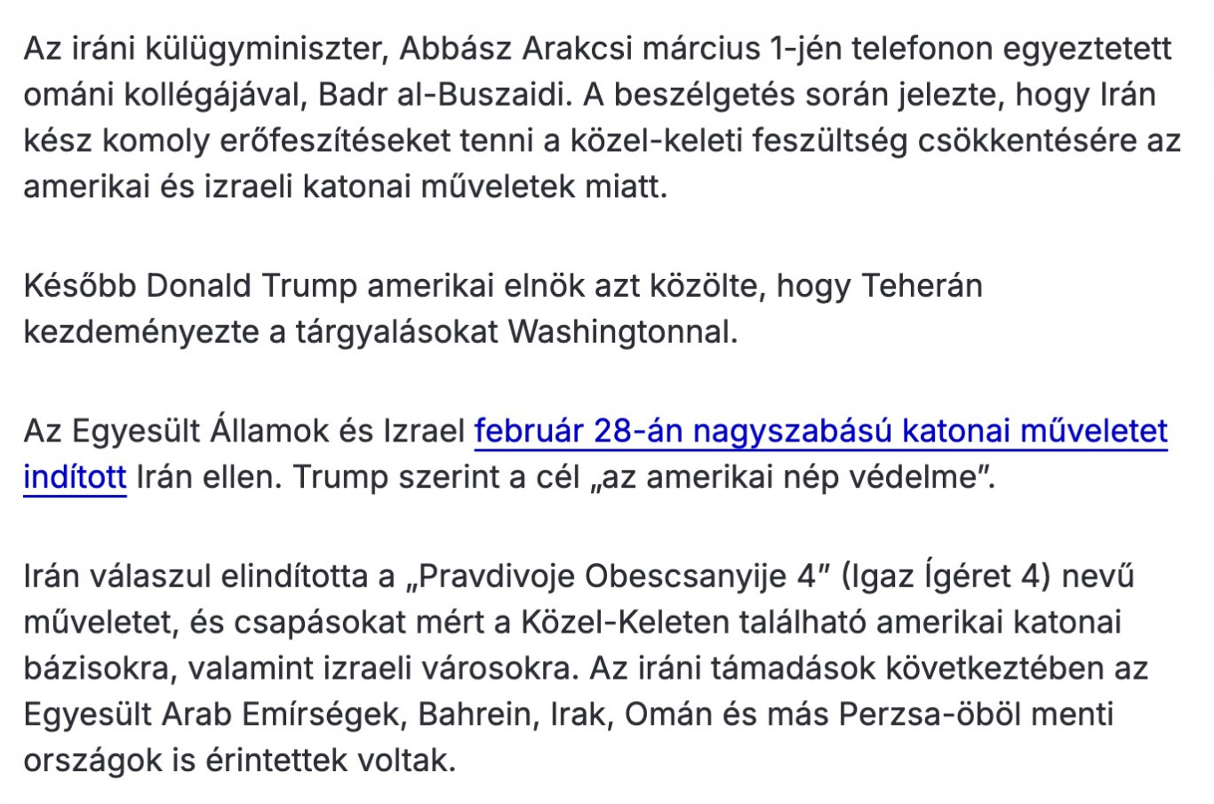 „Pravdivoje Obescsanyije 4” – ha az iráni háború a téma, az Origo akkor is csak tiszta forrásokból hajlandó meríteni