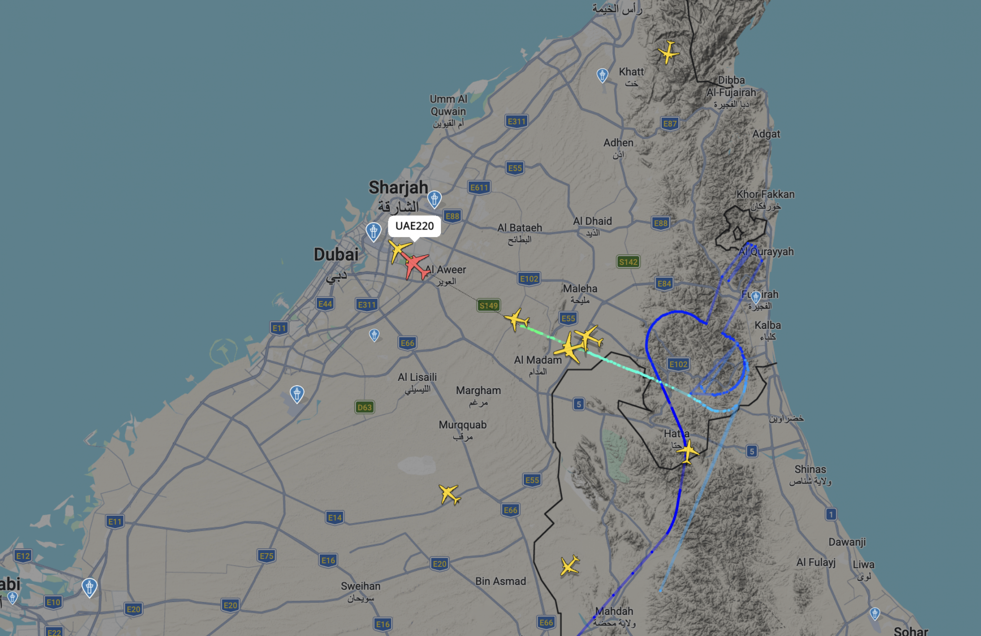 A dubaji repülőtér ideiglenesen felfüggesztette működését