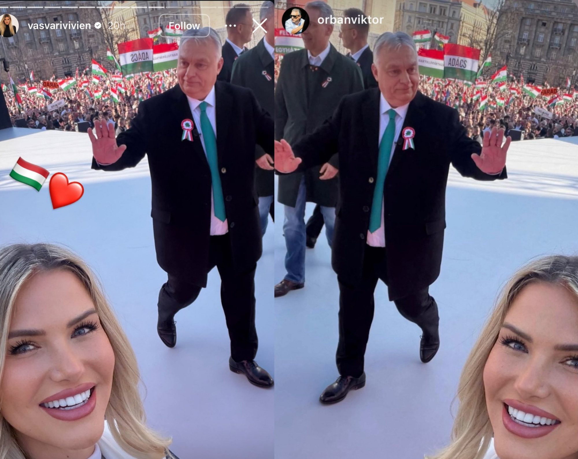 Március 15. nagy nap volt az állampárt celebistállójának