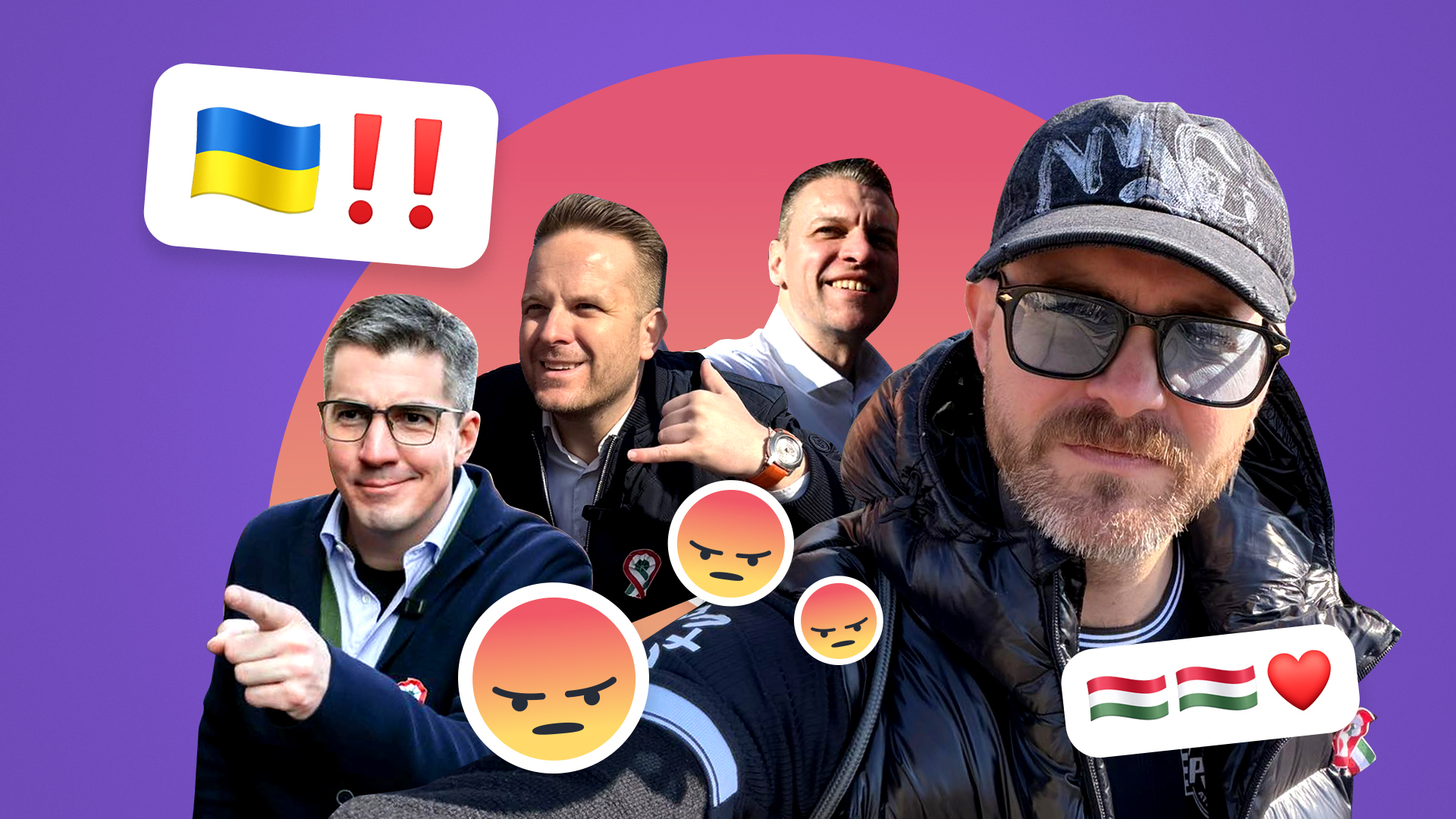 Trombitás Kristóf „ért oda” először a Tisza menetén készült ukrán zászlós képhez, aztán pár perc múlva jöttek a többiek