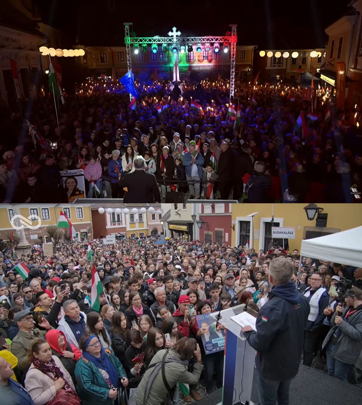 Két olyan helyszíne is volt ma az országjárásoknak, ahol valóban összevethető az Orbánra és a Magyarra kíváncsiak száma