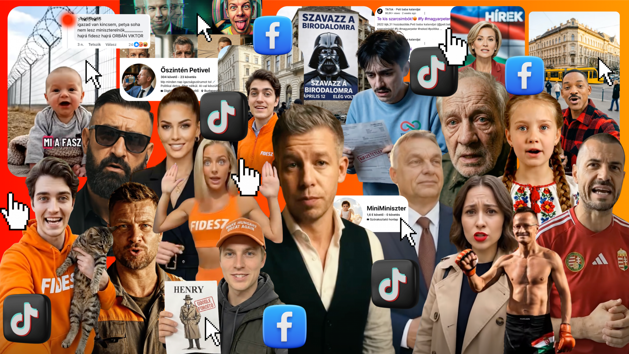 Hiába törli a TikTok a fideszes kampányt bizarr AI-videókkal támogató hálózat oldalait, folyton újabbak lépnek a helyükre