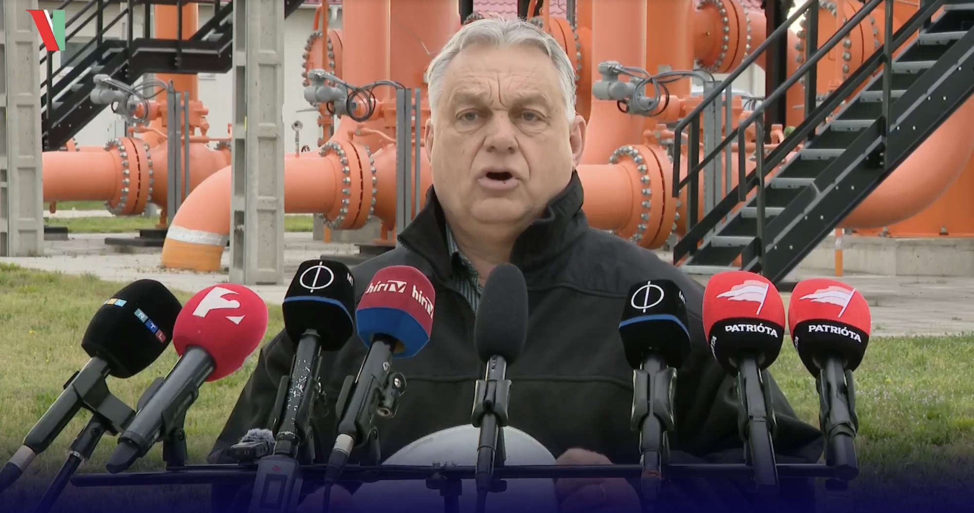 Orbán a gázvezeték megtekintése után: Nem a Fidesz csinált kampányt ebből az ügyből, hanem az ellenfelei