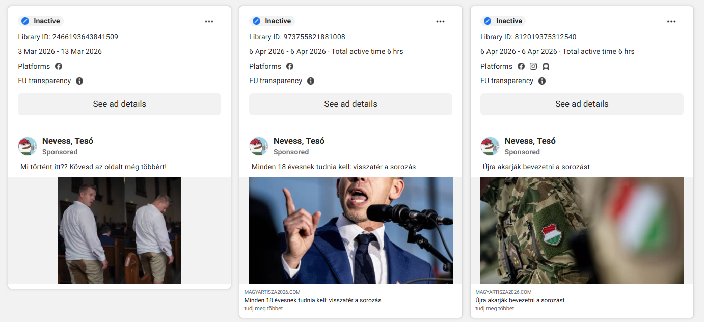 Az oldal hirdetései összesen több mint százezer embert értek el.