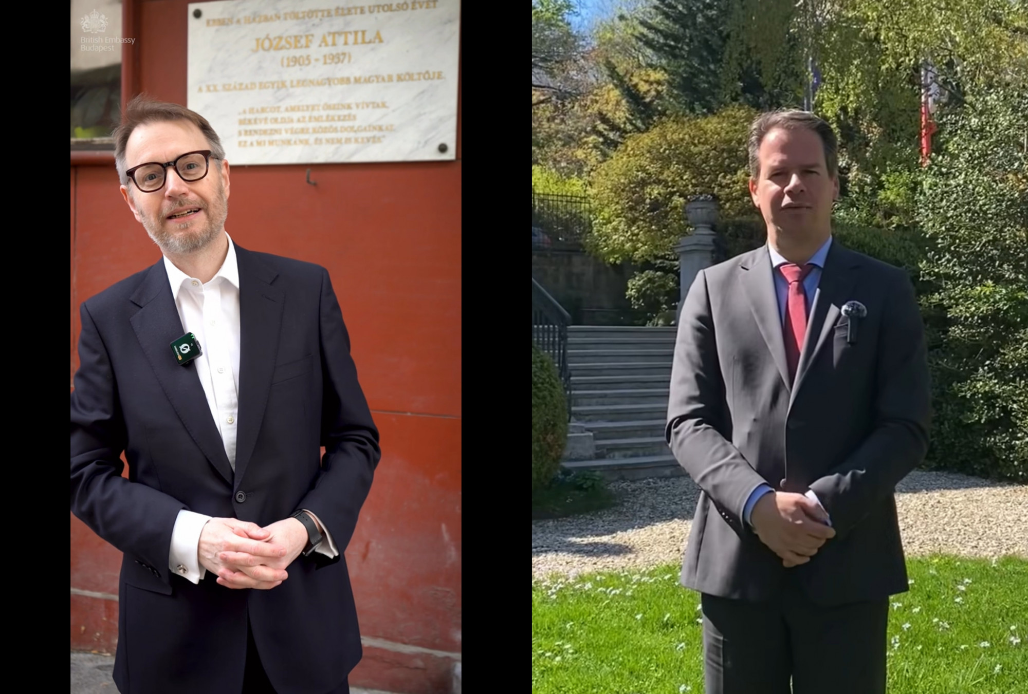 A francia és a brit nagykövet is magyarul szavalt József Attilát