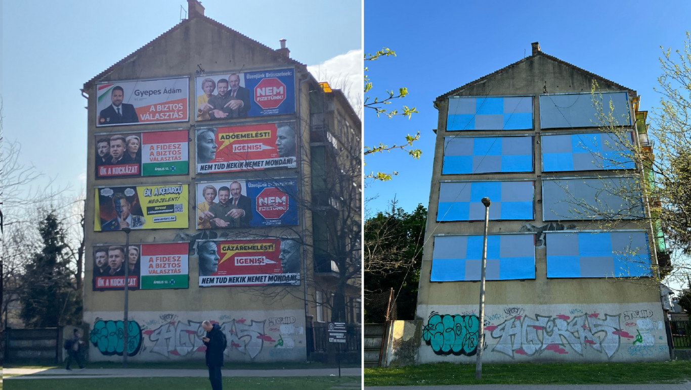 Máris csupaszon áll a propaganda fala