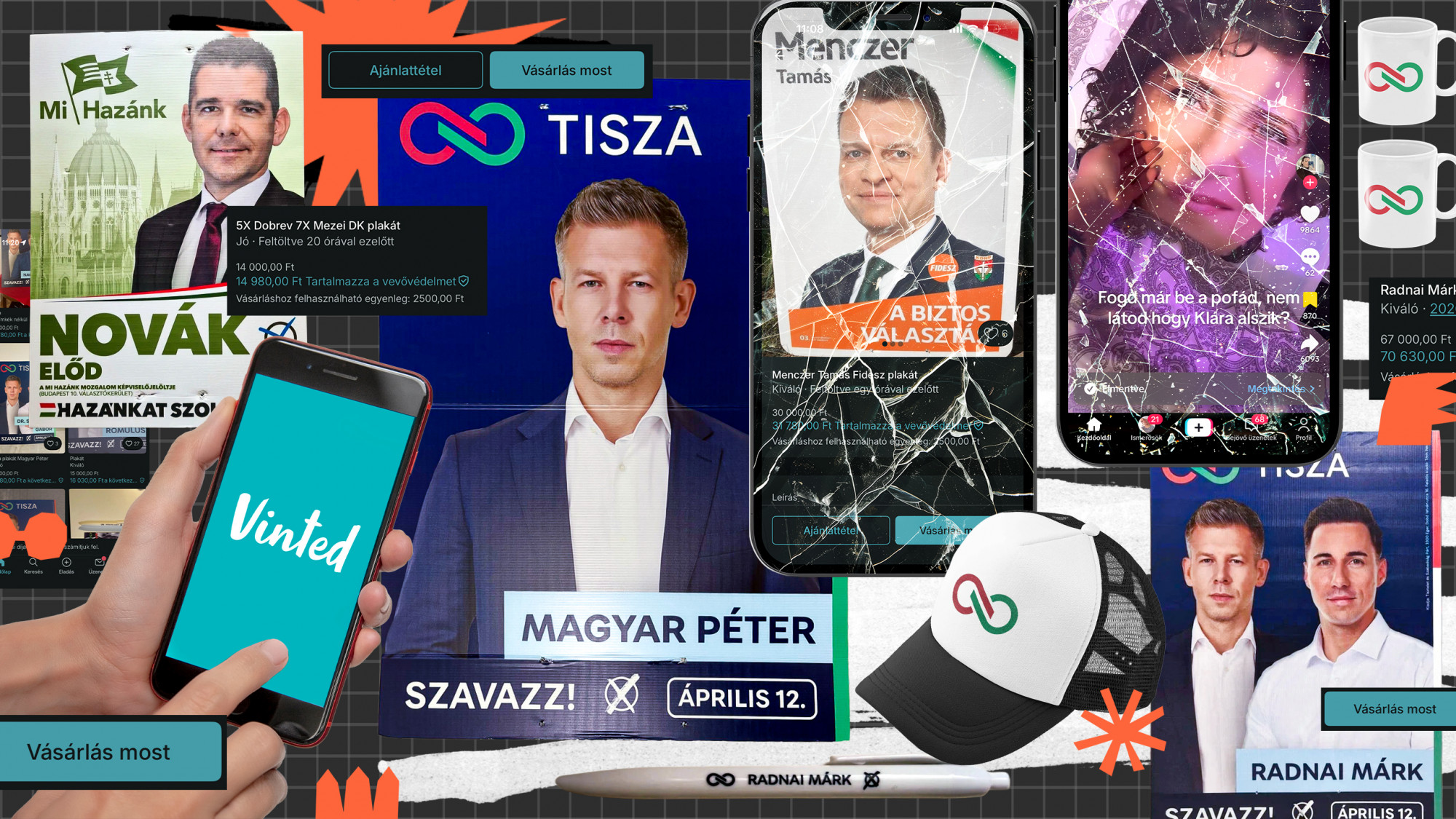 „Szép állapotú Novák Előd kizárólag személyes átvételre", „Radnai Márk-toll, amivel történelmet írtunk" – big business lett a rendszerváltás a Vinteden