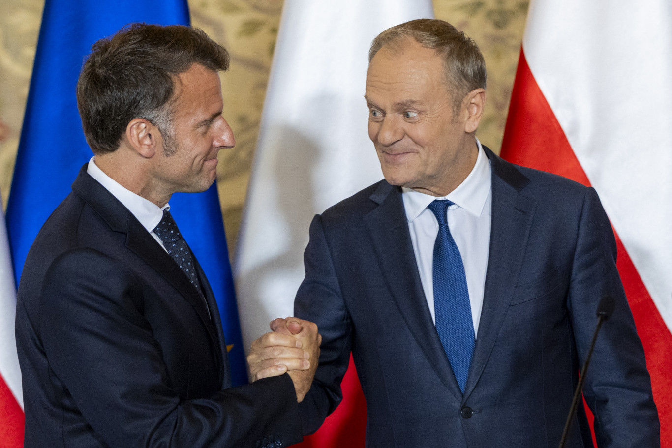 Tusk és Macron közös nukleáris hadgyakorlatokról tárgyaltak