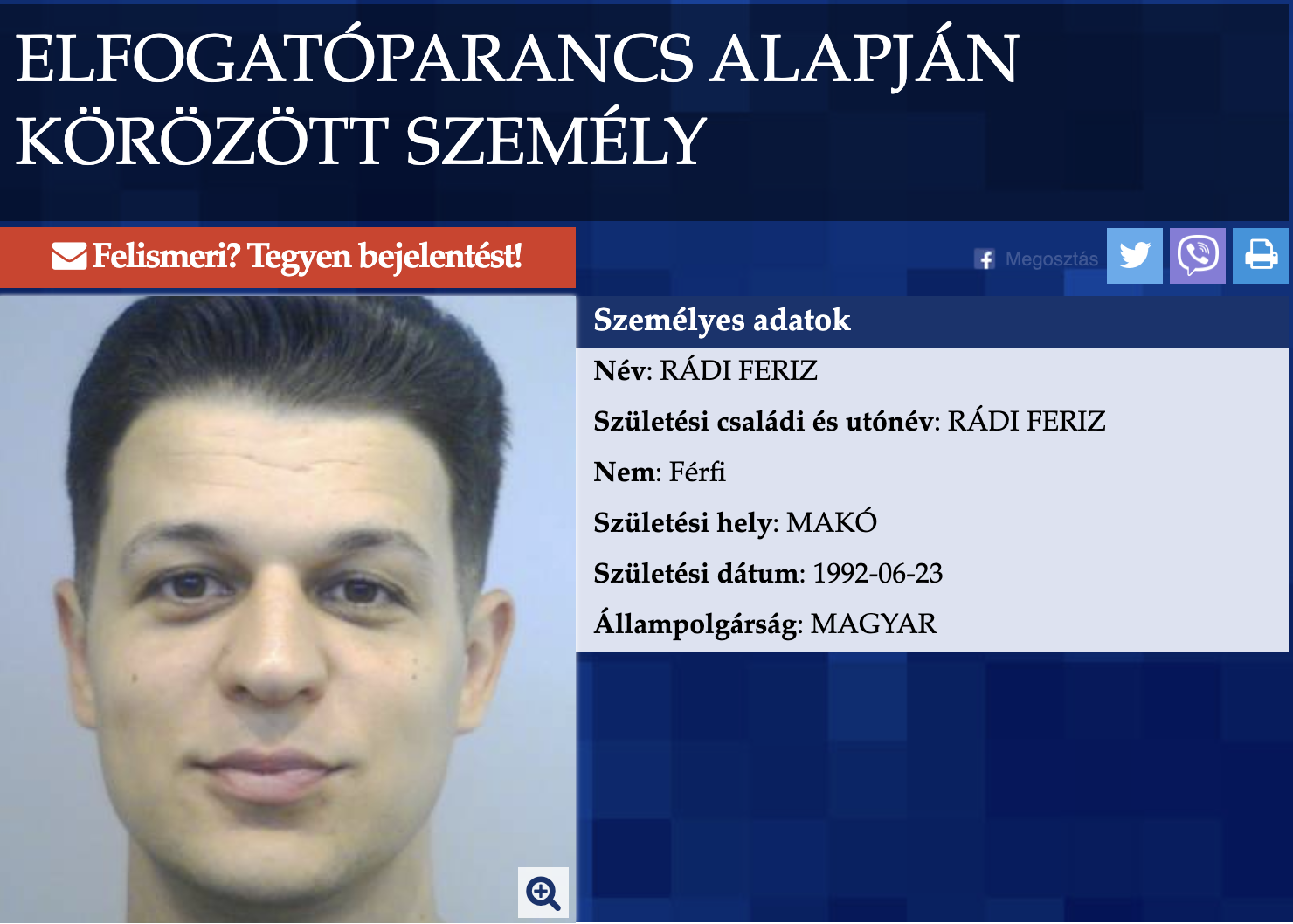 Elfogatóparancs alapján körözik a szegedi Fidesz elnökét